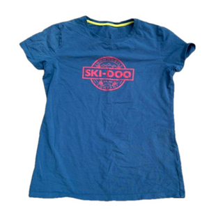 Skidoo Stretch Cotton TShirt Quality Short Sleeved Outdoor Adventure Snow Mobile